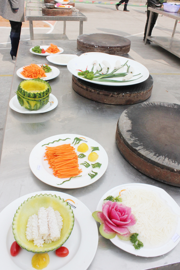 部分刀工比赛选手作品